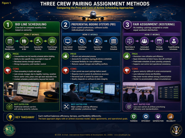 Three Crew Assignment Pairing Methods